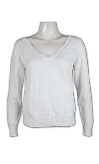 JUM019:設計時尚訂製女士v領尖領毛衫  專門店