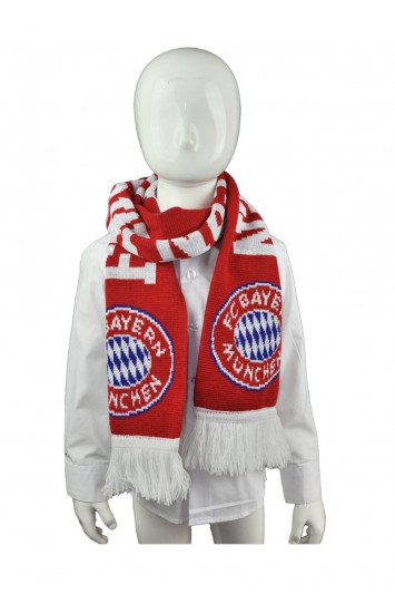 童裝流蘇拼接圍巾 訂做 個性圖案織花圍