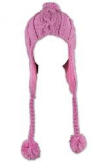 Beanie008: 可愛毛球線帽 訂購 針織毛線護耳冷帽 